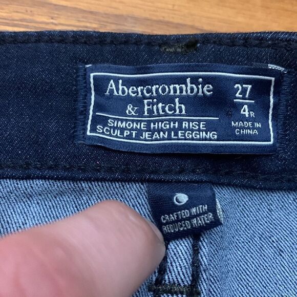 Abercrombie Fitch Simone High Rise Sculpt Jean Legging Skinny Jean Size 27 - Picture 2 of 6